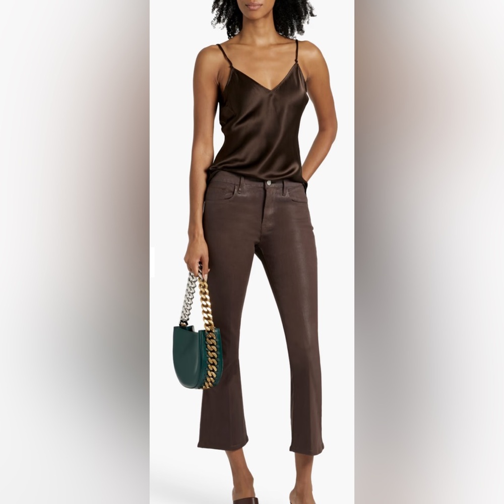 Women's Brown Slim Straight Jeans